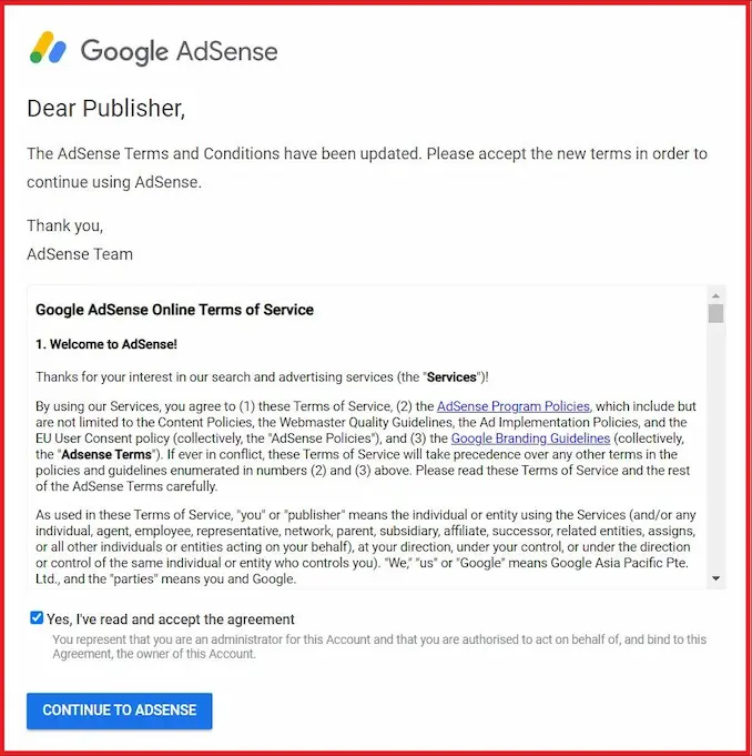 Google adsense terms 3